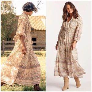 Cleobella Organic Cotton Block Print Dress